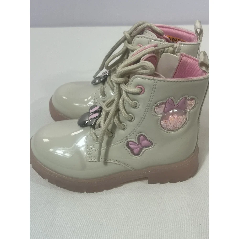 Disney‎ Lace Up Shoes For Girls Sz 9 Light Up Minnie Mouse
